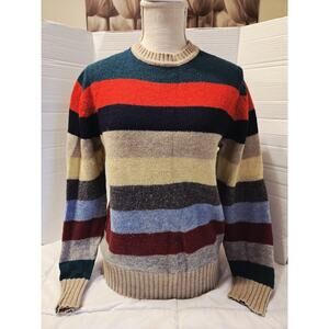 Vintage BRIAN MACNEIL Sportswear Shetland Wool Pullover Sweater Sz L Travel